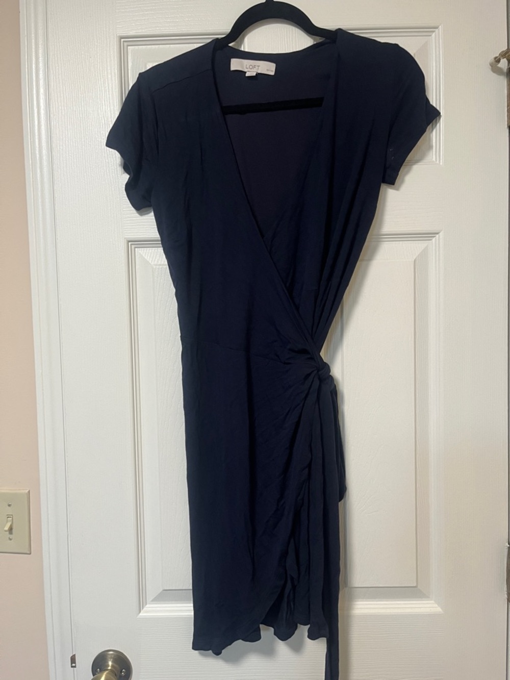 LOFT Navy Wrap Dress